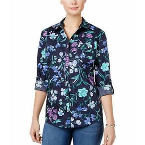 Karen Scott button down top